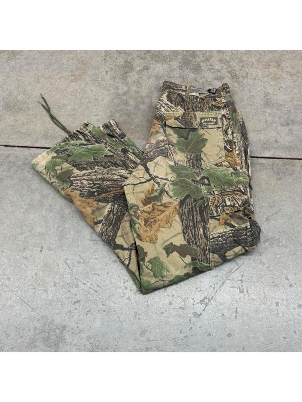 vintage realtree camo relaxed baggy fit cargo pants size 36 x 30